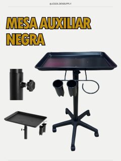 ⭐️Mesa Auxiliar Negra⭐️
RD$4,500
•
Diseño minimalista en color negro que encaja en cualquier estudio. Una mesa auxiliar estable, funcional y con ese acabado profesional que buscas para trabajar con comodidad.

Estética y orden en un solo lugar. 💉
•
Ordena ya!!! 
WWW.JCGOLDENSUPPLY.COM 
También por WhatsApp 809-258-6325 
•
Tienda física 🏛️ 
Estamos en la avenida Mella N. 302 , esquina 19 de Marzo , al lado de la Sirena proximo a la zona colonial.  SANTO DOMINGO R.D 🇩🇴 

 #jcgoldensupply #micropigmentacion #materialesparatatuar