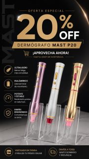 ¡Oferta especial en los dermógrafos MAST! 20%OFF en todos los modelos 🔥🔥🔥

Si buscas un equipo ligero, inalámbrico y cómodo para tus procedimientos de PMU, el MAST es una excelente opción. Su diseño ergonómico, el funcionamiento estable y la libertad de trabajar sin cables lo convierten en un aliado ideal para lograr resultados precisos.

Aprovecha esta oportunidad y llévate el tuyo a un precio especial.

Promoción válida hasta agotar existencias. 

  Ordena hoy al 📱WhatsApp (809) 258-6325. 

🕓Lunes a viernes 9am-5:50pm | Sab. 9am-2:50pm 

📍Estamos en la Ave. Mella no.302, esq. 19 de Marzo (al lado de la Sirena) próximo al Barrio Chino, Sto. Dgo. 

#JCgoldensupply #tattoosupply #dermografosmast