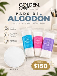 .
Suaves, absorbentes y esenciales para tu trabajo.
•
100% algodón | 100 unidades
💰 RD$150

Nuestros Pads de Algodón son una opción práctica y versátil para tus servicios de belleza y cuidado, con una textura suave y excelente capacidad de absorción.

Calidad y practicidad que no pueden faltar en tu espacio. 💛
•
VISITANOS ! 

📍Tienda fisica 
Estamos ubicados en la avenida Mella no.302 esq. 19 de marzo (al lado de la sirena) proximo al barrio chino, sto sgo. 

Para envios 📦
📲Escribemos al WhatsApp 809-258-6325

#jcgoldensupply #padsdealgodon #makeup