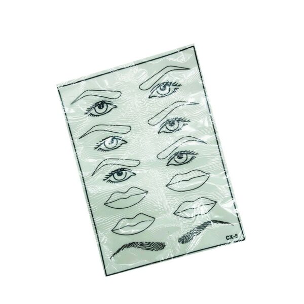 Piel sintética cejas, ojos y labios